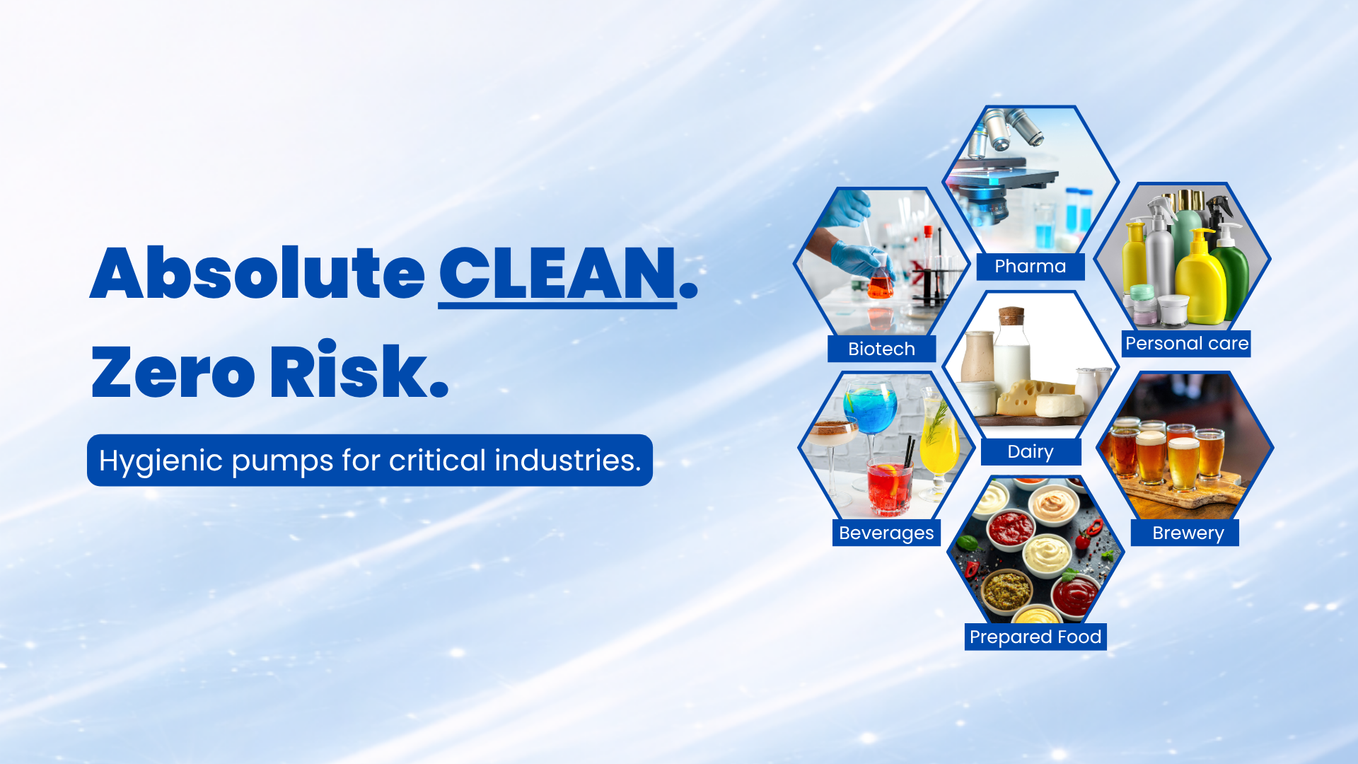 Absolute Clean - Zero Risk - Hygienic pumps for critical industries