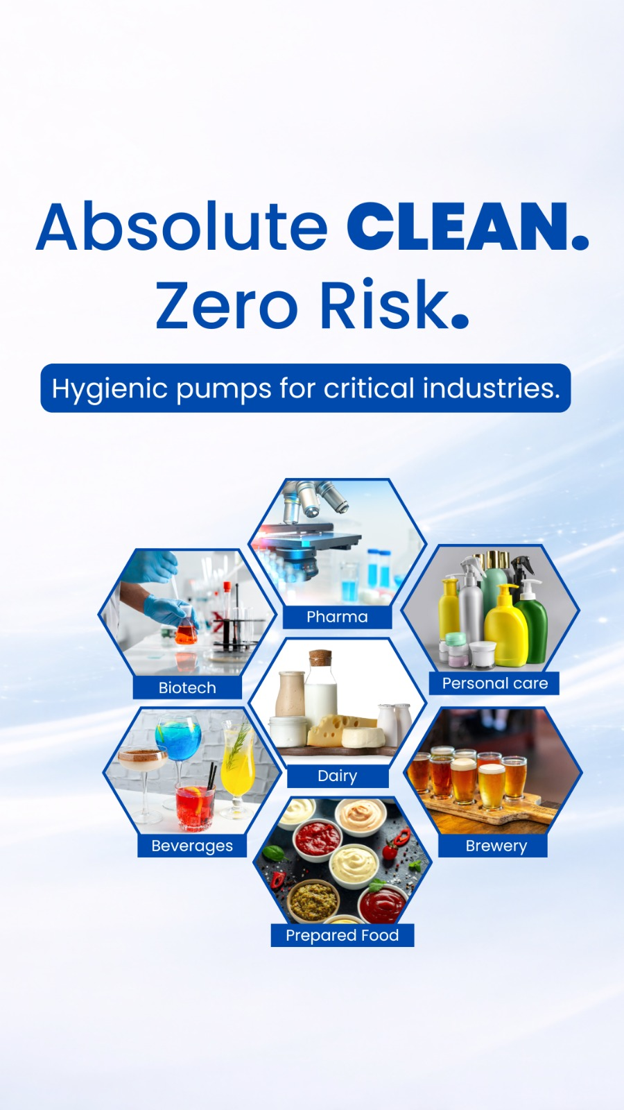 Absolute Clean - Zero Risk - Hygienic pumps for critical industries